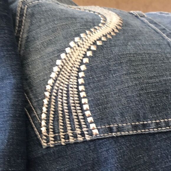 Lane Bryant Genius Fit Skinny Jeans Women Plus 24 Destroyed Studded Back‎ Pocket - Picture 11 of 12